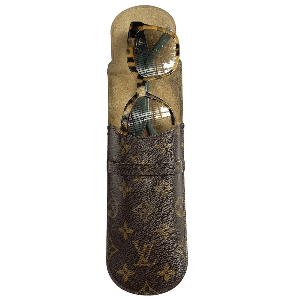 Authentic Vintage Louis Vuitton Monogram Etui a Lunettes Rabat Glasses Case - Picture 3 of 14